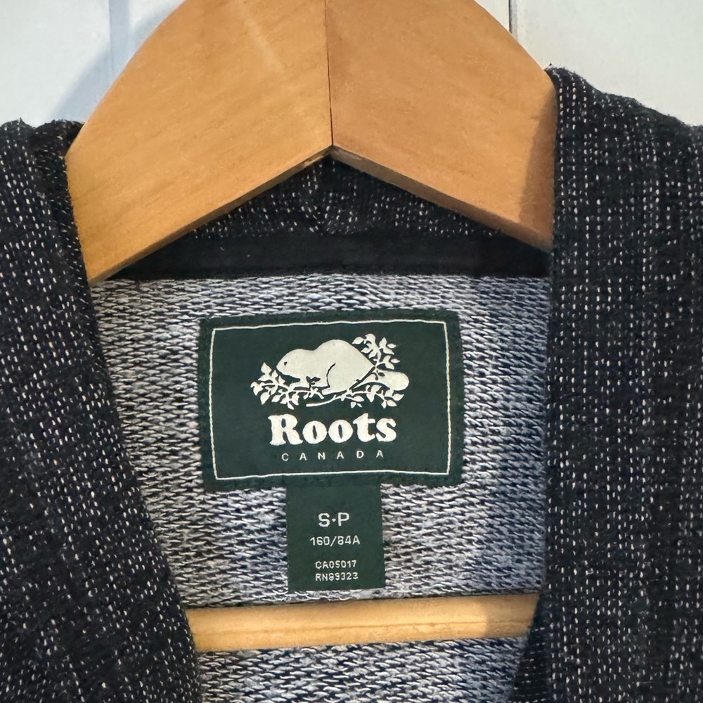 Roots Original Kanga Hoodie, Black Pepper, S - Picture 4 of 6